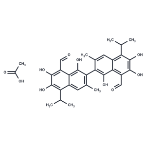 (R)-(-)-醋酸棉酚,(R)-(-)-Gossypol acetic acid