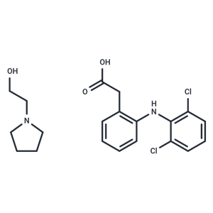 2-((2,6-二氯苯基)氨基)苯乙酸 1-吡咯烷乙醇鹽,Diclofenac Epolamine