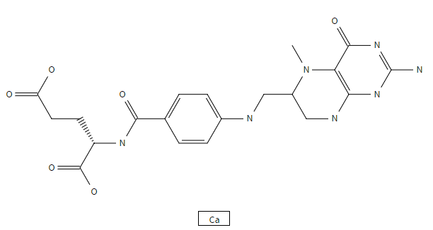 (6S)-L-5-甲基四氫葉酸鈣,(6S)-L-5-methyltetrahydrofolate calcium; Levomefolate calcium