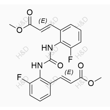 來(lái)特莫韋雜質(zhì)3,(2E,2'E)-dimethyl 3,3'-((carbonylbis(azanediyl))bis(3-fluoro-2,1-phenylene))diacrylate