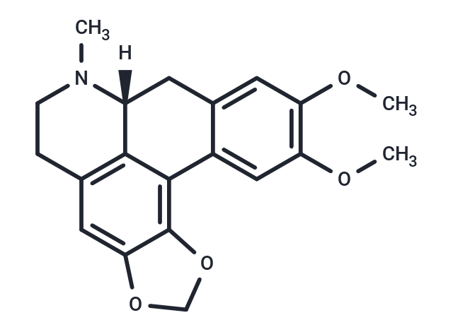 荷包牡丹堿,Dicentrine, (-)-