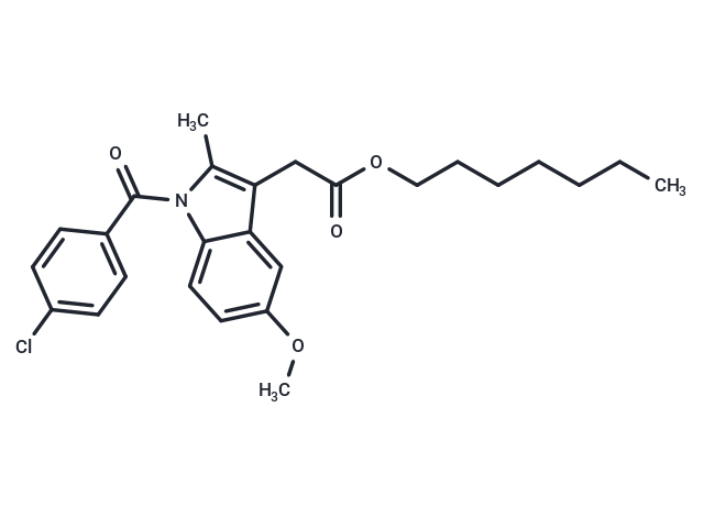 化合物 Indomethacin heptyl ester,Indomethacin heptyl ester