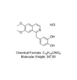 4-((6,7-二甲氧基異喹啉-1-基)甲基)苯1,2-二醇鹽酸鹽,4-((6,7-dimethoxyisoquinoline-1-yl)methyl)benzene 1,2-diol hydrochloride