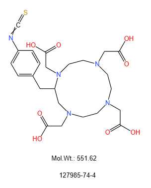 2-[(4-異硫氰基苯基)甲基]-1,4,7,10-四氮雜環(huán)十二烷-1,4,7,10-四乙酸,p-NCS-Bn-DOTA