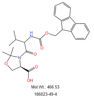 (4S)-3-[(2S)-2-[[芴甲氧羰基]氨基]-3-甲基-1-氧代丁基]-2,2-二甲基-4-惡唑烷羧酸,Fmoc-Val-Ser[PSI(Me,Me)Pro]-OH