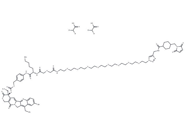 化合物CL2A-SN-38 DCA,CL2A-SN-38 DCA   1279680-68-0(free base)