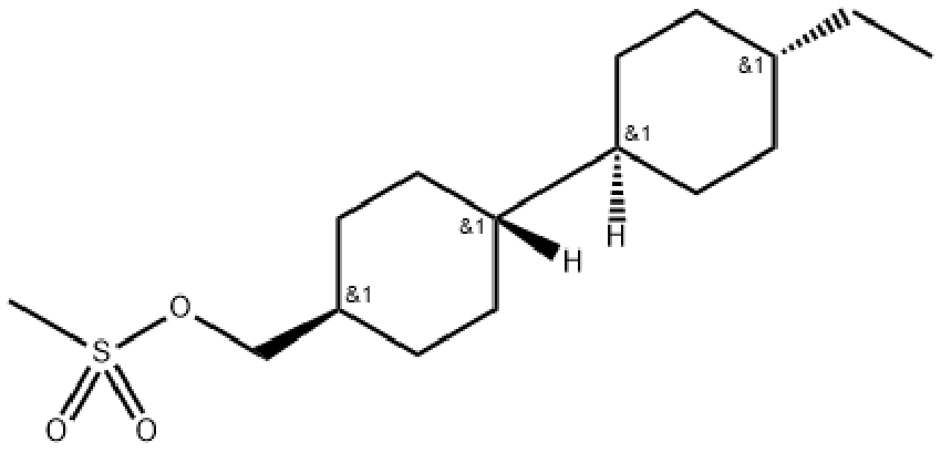 trans-4-(trans-4-Ethylcyclohexyl)cyclohexyl]methyl methanesulfonate,trans-4-(trans-4-Ethylcyclohexyl)cyclohexyl]methyl methanesulfonate