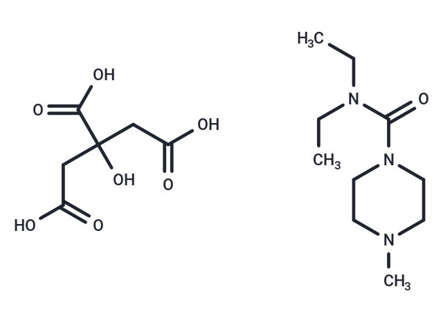 枸櫞酸乙胺嗪,Diethylcarbamazine citrate