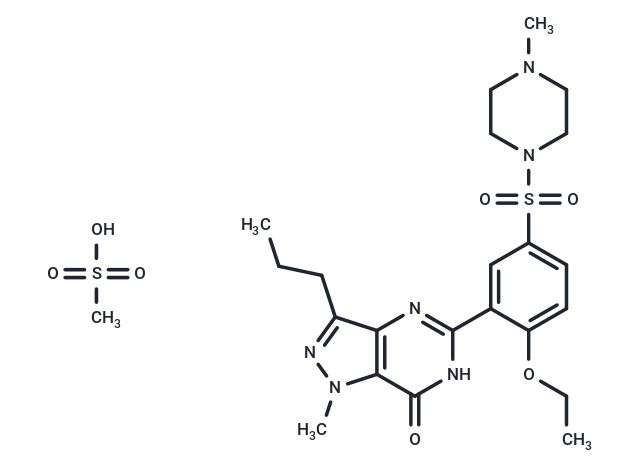 化合物 Sildenafil Mesylate,Sildenafil Mesylate