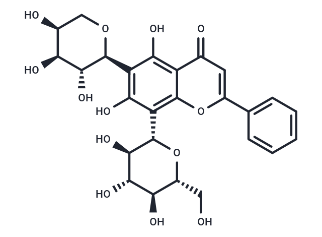 白楊素 6-C-阿拉伯糖 8-C-葡萄糖苷,Chrysin 6-C-arabinoside 8-C-glucoside