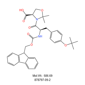 (4S)-3-[(2S)-3-[4-(叔丁氧基)苯基]-2-[[芴甲氧羰基]氨基]-1-氧代丙基]-2,2-二甲基-4-惡唑烷羧酸,Fmoc-Tyr(tBu)-Ser[PSI(Me,Me)Pro]-OH