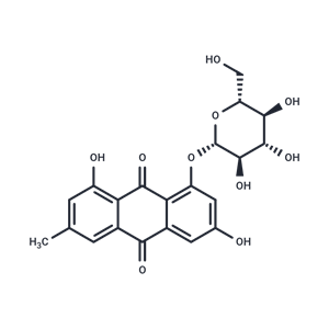 大黃素-8-β-D-吡喃葡萄糖苷,Emodin-8-glucoside