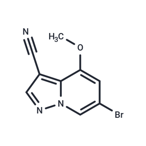 6-溴-4-甲氧基吡唑并[1,5-a]吡啶-3-甲腈,6-Bromo-4-methoxypyrazolo[1,5-a]pyridine-3-carbonitrile