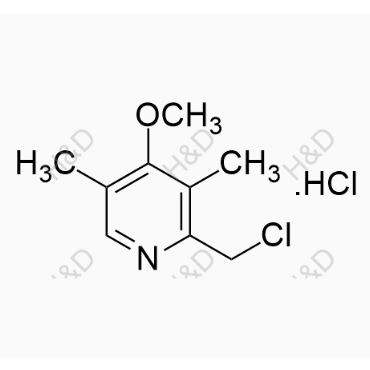 奧美拉唑雜質(zhì)J,2-(chloromethyl)-4-methoxy-3,5-dimethylpyridine hydrochloride