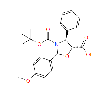 (4S,5R)-3-(叔丁氧基羰基)-2-(4-甲氧基苯基)-4-苯基惡唑烷-5-甲酸,(4S,5R)-3-tert-butoxycarbony-2-(4-anisy)-4-phenyl-5-oxazolidinecarboxylic acid