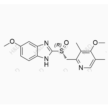 奧美拉唑雜質(zhì)25,(R)-5-methoxy-2-(((4-methoxy-3,5-dimethylpyridin-2-yl)methyl)sulfinyl)-1H-benzo[d]imidazole