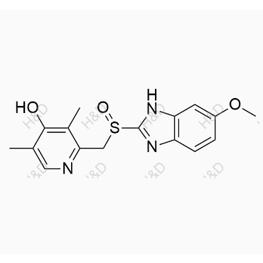 奧美拉唑雜質(zhì)27,2-(((6-methoxy-1H-benzo[d]imidazol-2-yl)sulfinyl)methyl)-3,5-dimethylpyridin-4-ol