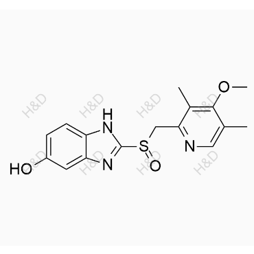 5-O-去甲基奧美拉唑,2-(((4-methoxy-3,5-dimethylpyridin-2-yl)methyl)sulfinyl)-1H-benzo[d]imidazol-5-ol