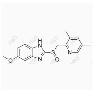 2-(((3,5-dimethylpyridin-2-yl)methyl)sulfinyl)-5-methoxy-1H-benzo[d]imidazole	奥美拉唑杂质B	110374-16-8