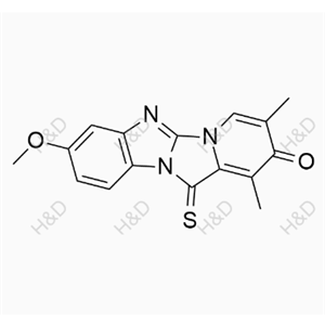 奧美拉唑雜質(zhì)F,8-methoxy-1,3-dimethyl-12-thioxobenzo[4