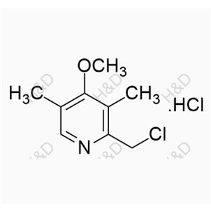 2-(chloromethyl)-4-methoxy-3,5-dimethylpyridine hydrochloride	奥美拉唑杂质J	86604-75-3