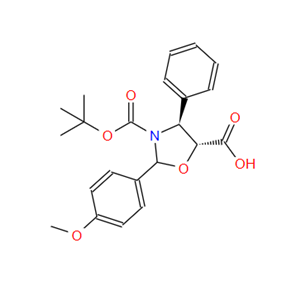 (4S,5R)-3-(叔丁氧基羰基)-2-(4-甲氧基苯基)-4-苯基惡唑烷-5-甲酸