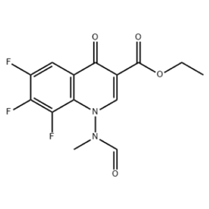 6,7,8-三氟-1-（甲酰基甲基氨基）-4-氧代-1,4-二氫喹啉 -3- 甲酸乙酯