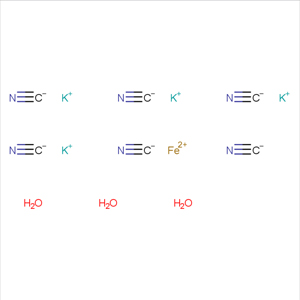 黃血鹽鉀三水合物,三水亞鐵氰化鉀,Potassium ferrocyanide trihyrate