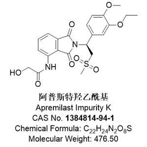 阿普斯特羟乙酰基，1384814-94-1，Apremilast Impurity K