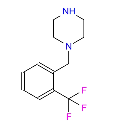 1-(2-三氟甲基芐基)哌嗪,1-[[2-(trifluoromethyl)phenyl]methyl]piperazine