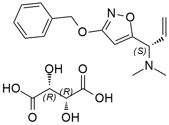 依拉環(huán)素雜質(zhì)1（酒石酸）,(S)-1-(3-(benzyloxy)isoxazol-5-yl)-N,N-dimethylprop-2-en-1-amine (2R,3R)-2,3-dihydroxysuccinate