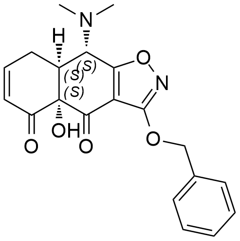 依拉環(huán)素雜質(zhì)5,(4aS,8aS,9S)-3-(benzyloxy)-9-(dimethylamino)-4a-hydroxy-8a,9-dihydronaphtho[2,3-d]isoxazole-4,5(4aH,8H)-dione