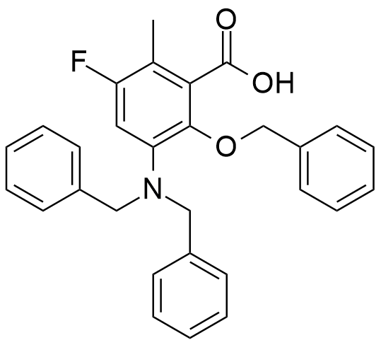 依拉環(huán)素雜質(zhì)8,2-(benzyloxy)-3-(dibenzylamino)-5-fluoro-6-methylbenzoic acid