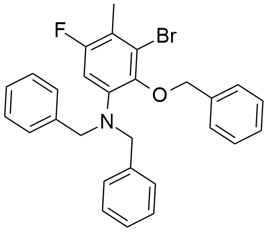 依拉環(huán)素雜質(zhì)7,N,N-dibenzyl-2-(benzyloxy)-3-bromo-5-fluoro-4-methylaniline