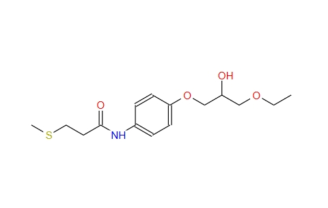 N-[4-(2-羥基-3-乙氧基)丙氧基]苯基-3-甲硫基丙酰胺,N-[4-(3-Ethoxy-2-hydroxypropoxy)phenyl]-3-(methylthio)propanamide