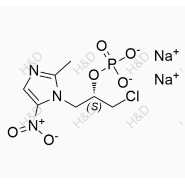 奧硝唑雜質34(二鈉鹽),sodium (S)-1-chloro-3-(2-methyl-5-nitro-1H-imidazol-1-yl)propan-2-yl phosphate