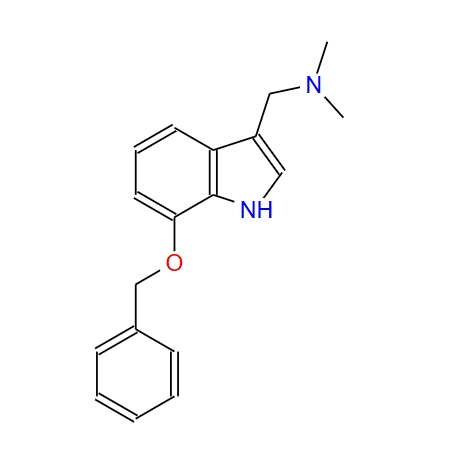 7-芐氧基-3-(二甲基氨甲基)吲哚,7-Benzyloxygramine