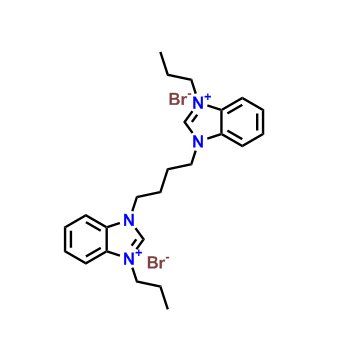 1,1-(丁烷-1,4-二基)雙(3-丙基-1H-苯并[d]咪唑-3-鎓)溴化物,1,1-(butane-1,4-diyl)bis(3-propyl-1H-benzo[d]imidazol-3-ium) bromide