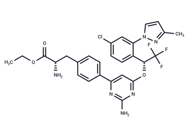 化合物 Telotristat ethyl,Telotristat ethyl