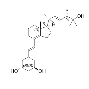 帕立骨化醇雜質(zhì)M,(1R,3R)-5-((E)-2-((1R,7aR)-1-((2R,5S,E)-6-hydroxy-5,6-dimethylhept-3-en-2-yl)-7a-methyl-2,3,5,6,7,7a-hexahydro-1H-inden-4-yl)vinyl)cyclohexane-1,3-diol