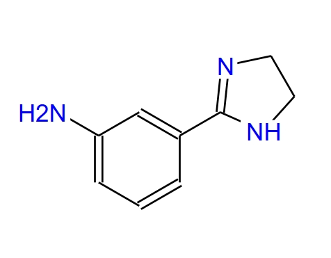 3-4,5-二氫-1H-咪唑-2-基)苯胺,3-(4,5-dihydro-1H-imidazol-2-yl)aniline