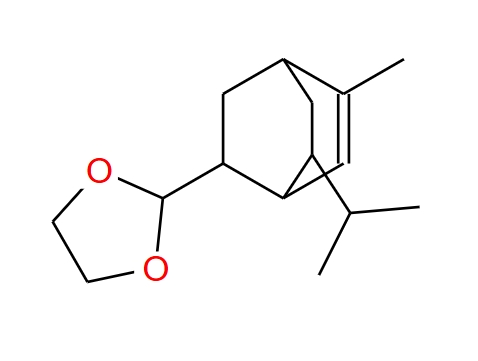 格力克力二惡茂烷,2-[7-isopropyl-5-methylbicyclo[2.2.2]oct-5-en-2-yl]-1,3-dioxolane