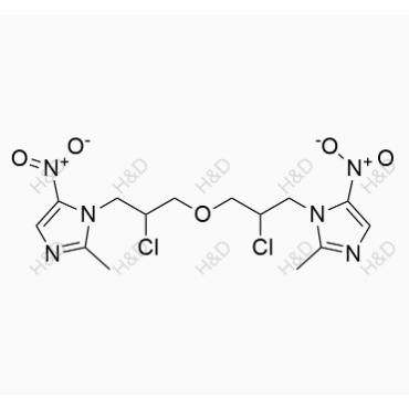 嗎啉硝唑雜質(zhì)11,1,1'-(oxybis(2-chloropropane-3,1-diyl))bis(2-methyl-5-nitro-1H-imidazole)