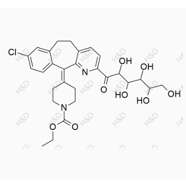 氯雷他定葡萄糖加合物,ethyl 4-(8-chloro-2-(2,3,4,5,6-pentahydroxyhexanoyl)-5H- benzo[5,6]cyclohepta[1,2-b]pyridin-11(6H)-ylidene)piperidine-1-carboxylate