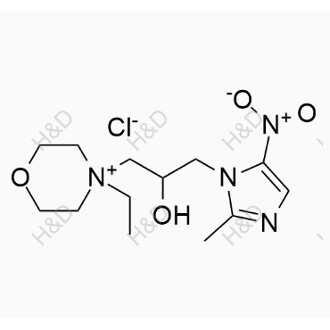 嗎啉硝唑雜質(zhì)25,4-ethyl-4-(2-hydroxy-3-(2-methyl-5-nitro-1H-imidazol-1-yl)propyl)morpholin-4-ium chloride