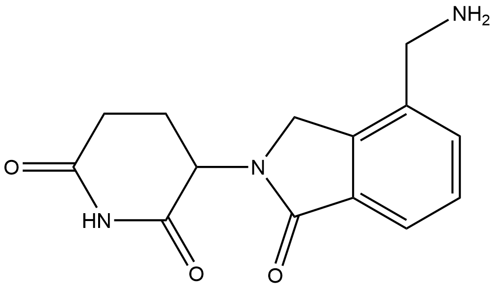 3-(4-(氨基甲基)-1-氧代異吲哚啉-2-基)哌啶-2,6-二酮,3-(4-(aminomethyl)-1-oxoisoindolin-2-yl)piperidine-2,6-dione