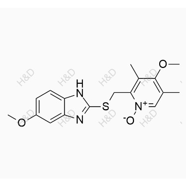 埃索美拉唑雜質(zhì)E01,4-methoxy-2-(((5-methoxy-1Hbenzo[d]imidazol-2-yl)thio)methyl)-3,5-dimethylpyridine 1-oxide