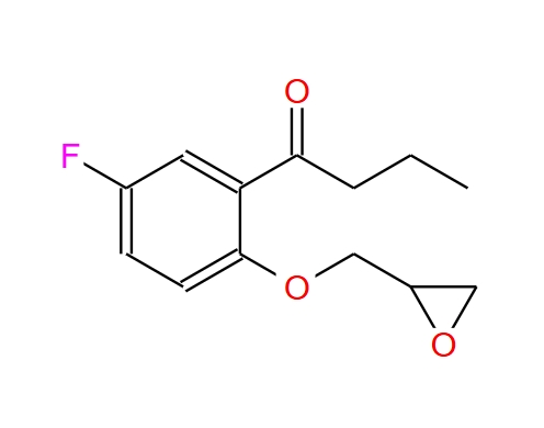 1-[5-氟-2-(環(huán)氧乙烷基甲氧基)苯基]丁烷-1-酮,1-[5-fluoro-2-(oxiranylmethoxy)phenyl]butan-1-one