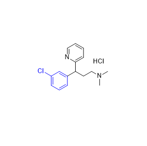 氯苯那敏雜質(zhì) 12,3-(3-chlorophenyl)-N,N-dimethyl-3-(pyridin-2-yl)propan-1-amine hydrochloride