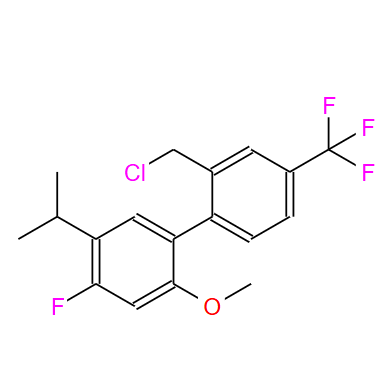 2'-(氯甲基)-4-氟-5-异丙基-2-甲氧基-4'-(三氟甲基)-1,1'-联苯,2'-(chloroMethyl)-4-fluoro-5-isopropyl-2-Methoxy-4'-(trifluoroMethyl)-1,1'-biphenyl